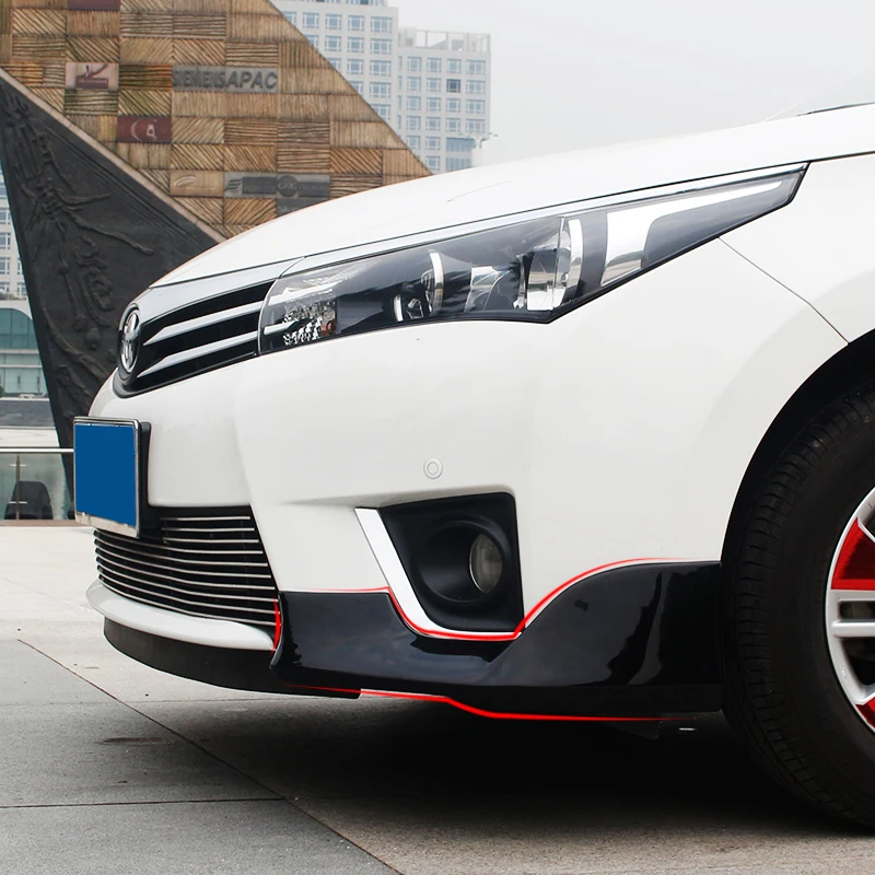 

2pcs for Toyota corolla 2014-2016 (some 2017 can be used, pls check photo) Front bumper Corner decorate