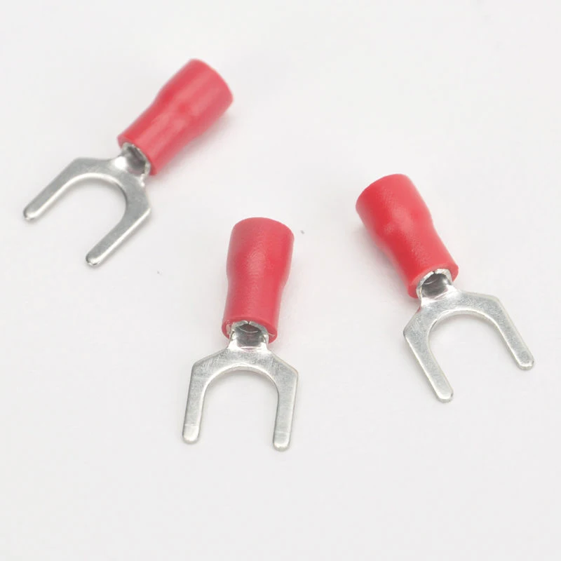 100pcs SV1.25-5S Insulated Spade Terminal Fork Type Pre Insulated Electrical Wiring Terminals Connector -- WXV Sale 100pcs SV1.25-5S Insulated Spade Terminal Fork Type Pre Insulated Electrical Wiring Terminals Connector -- WXV Sale