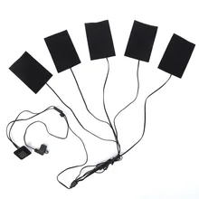 USB заряженный теплый паста колодки водонепроницаемый углеродного волокна грелку безопасный портативный нагревательный коврик-грелка для жилета куртки ткань поставки