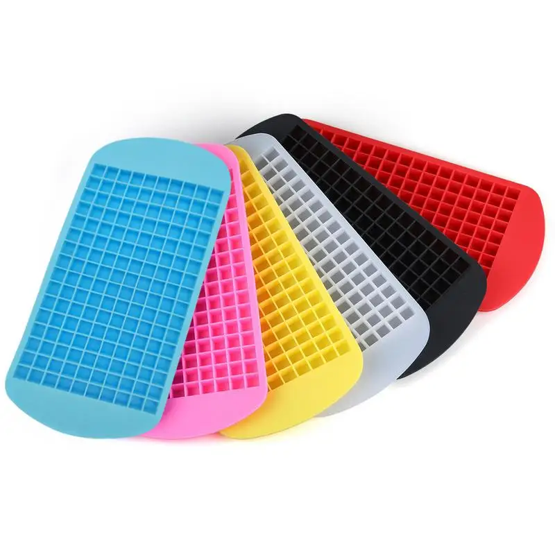 

160 Compartments Silicone Ice Cube Mold Ice Maker Mini Ice Cube Non-toxic Tasteless Safe Healthy Easy To Demould And Clean