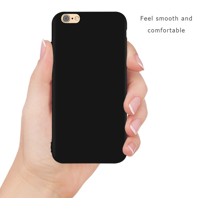 Черный чехол ТПУ для iPhone X Xs 5 8 дюйма XS max 6 XR 1 матовый черный мягкий телефона 7 6S Plus 5S