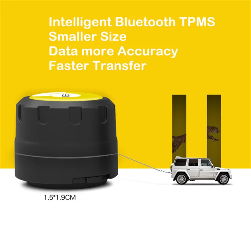 Пожизненное бесплатное приложение Bluetooth V4.0 для автомобиля TPMS беспроводная система контроля давления в шинах Система автоматической сигнализации для Aoidroid IOS