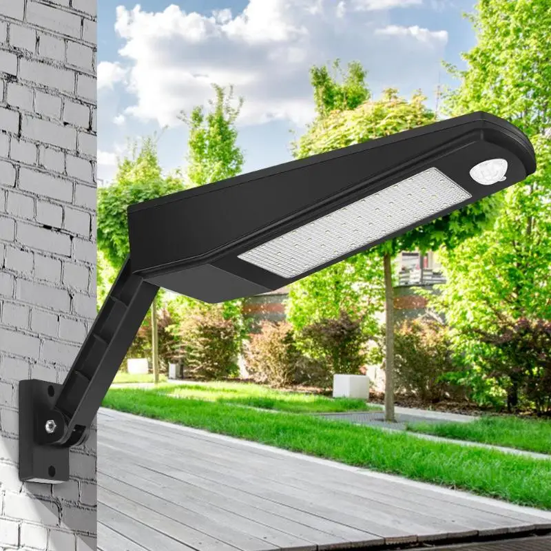 

48LED Solar Motion Sensor Wall Light Waterproof Outdoor Garden Street Lamp