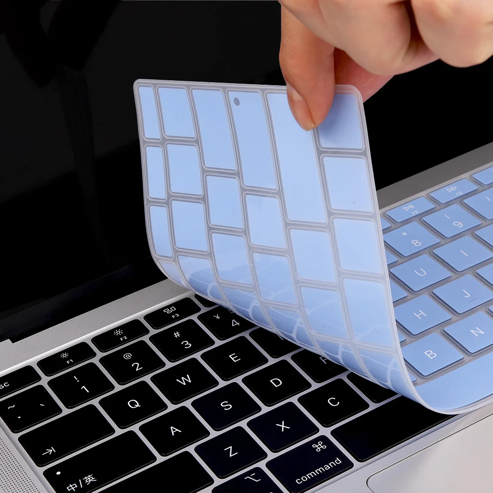 Чехол для клавиатуры Redlai с английской раскладкой MacBook Air 13 2018 A1932 Retina fit Touch ID Мягкий