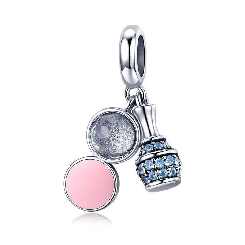 

MOWIMO Real 925 Sterling Silver Circle Bottle Bead Fit Charm Original Pandora Bracelets Pendant For Women S925 Jewelry BKC1026
