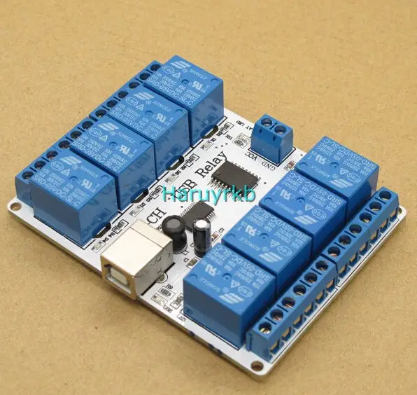 

8ch dc 12V USB Relay Module Opto-couple For PC computer r3 Robotics
