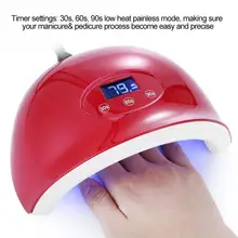 24 Вт UVLED умный дисплей синхронизации Сушилка для ногтей лампа для гель-лака отверждения лак для ногтей Инструменты 100-240 в ЕС Plug