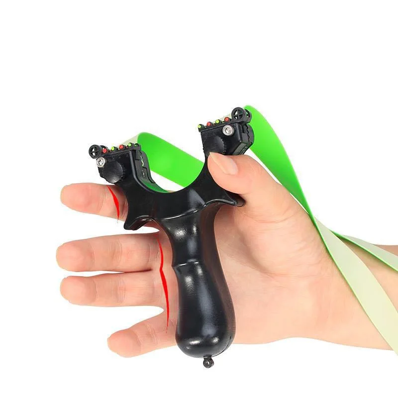 

Free Shipping Alloy LIEMA Slingshot DG-26 Stainless Steel Material Precise Aiming Reusable Crossbow Shooting Set Outdoor Sports