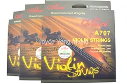 3 комплекта Alice A707 профессиональная скрипка струны стальное покрытие Плетеный Сталь Core Мельхиор обмотки 1st-4th строки