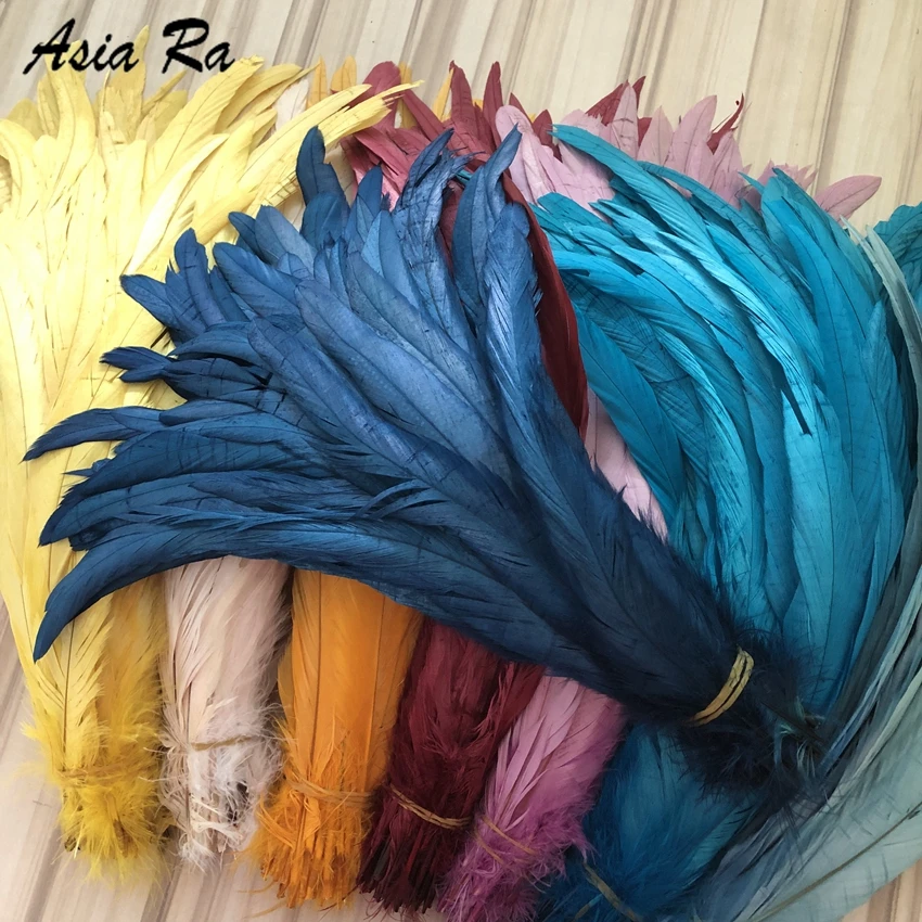 

Free shipping 50-500pcs Navy Blue Rooster tails Feather for DIY crafts, headwear chicken plumes natural& real feathers for craft