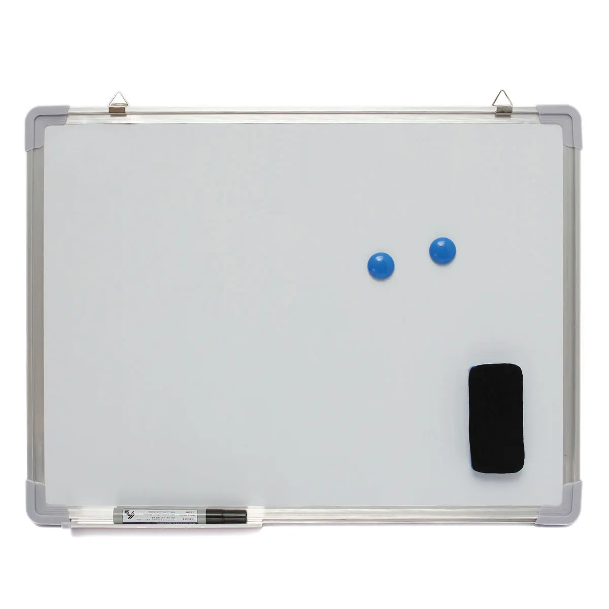 

Kicute 600x450MM Magnetic Dry Erase Whiteboard Writing Board Double Side With Pen Erase Magnets Buttons For Office School