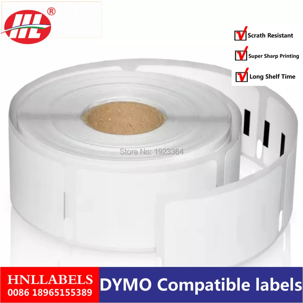 Dymo 11355 этикетка 19 мм * 51 500 шт/рулон совместимый для LabelWriter400 450 турбо принтер Seiko SLP 440