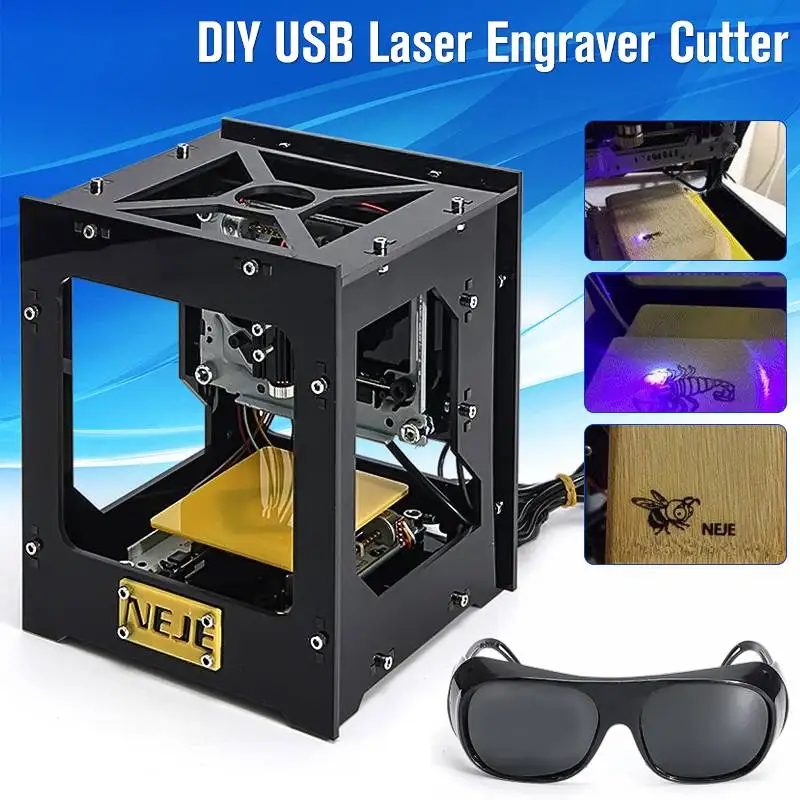 

Ture 300mW USB Desktop CNC Laser Engraving Machine Laser Carving Machine DIY Logo Mark Printer Cutter For WIN/XP