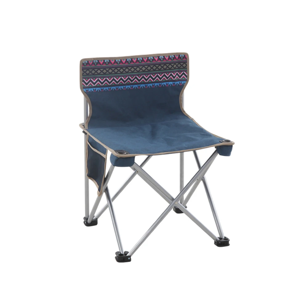

DSGS Outdoor Folding Chair Easy Assemble Camping Painting Fishing Picnic Bbq Relaxtion Stool Backrest Portable Angling Small S