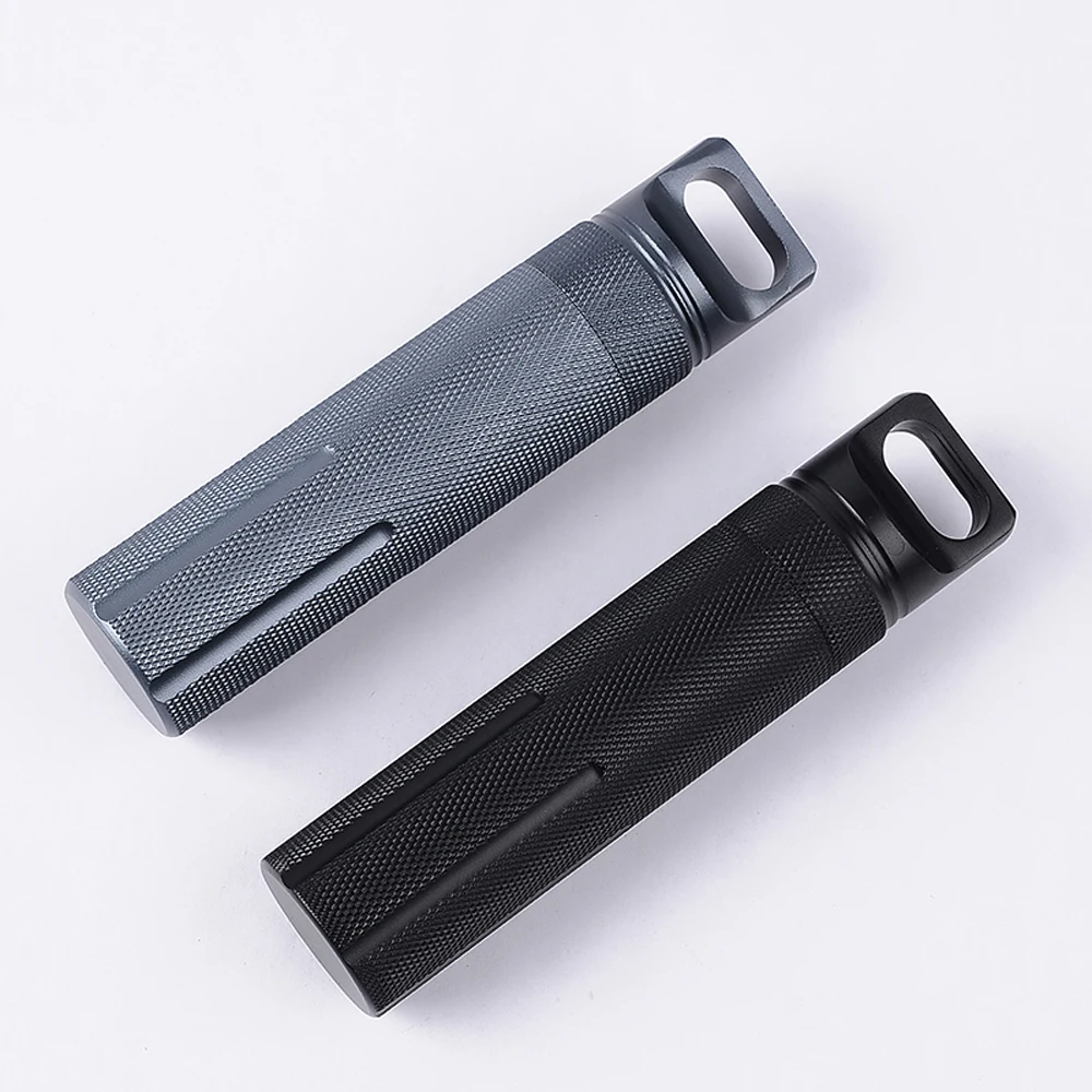 

Camping Medicine Box Strong Metal Outdoor Waterproof Emergency Safety Bottle First Aid Survival Tool