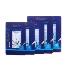 CHENYU Promotion 12/18/24/36/48Colors Solid Watercolor Paint Set With Water Brush Pen Watercolor Pigment For Draw Art Supplie pebeo 12 24colors solid water color paint art watercolor pigment watercolor round tin solid watercolor art set with paint brush
