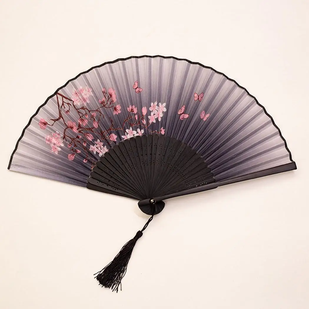 

Women Summer Japanese Style Prints Bamboo about 21cm Folding Multi Fan