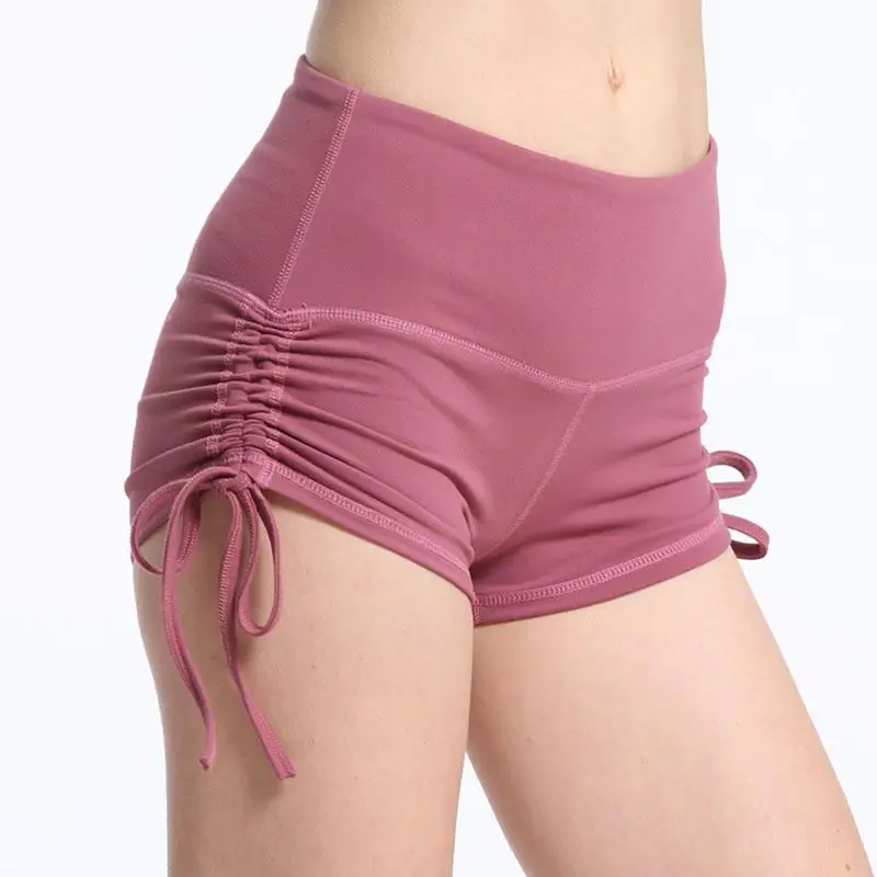 drawstring yoga shorts