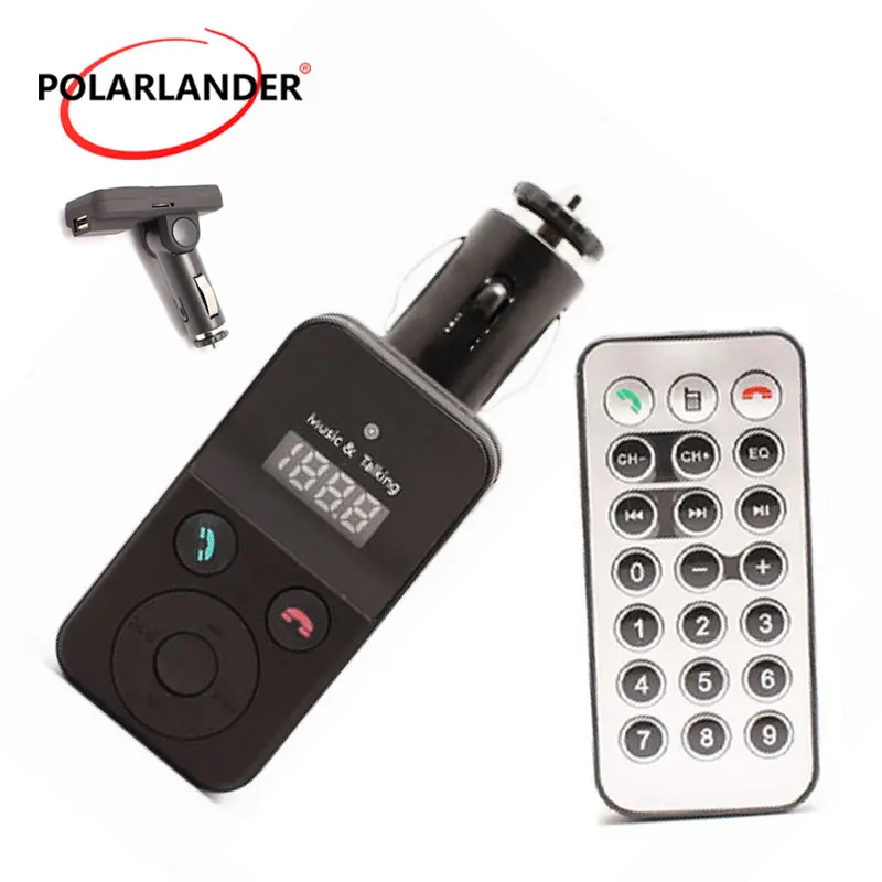 

Bluetooth Car Kit FM Transmitter Hands Free AuxMp3 Player Modulator with LED Display Portable Dual USB Charger Transmissor FM