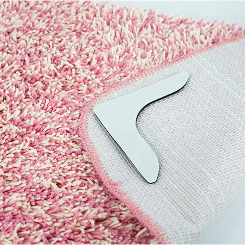 

Reusable Anti-skid PVC Floor Tidy Carpet Mat Washable Rug Gripper Stopper Tape Sticker Black Corners Pad About For Household