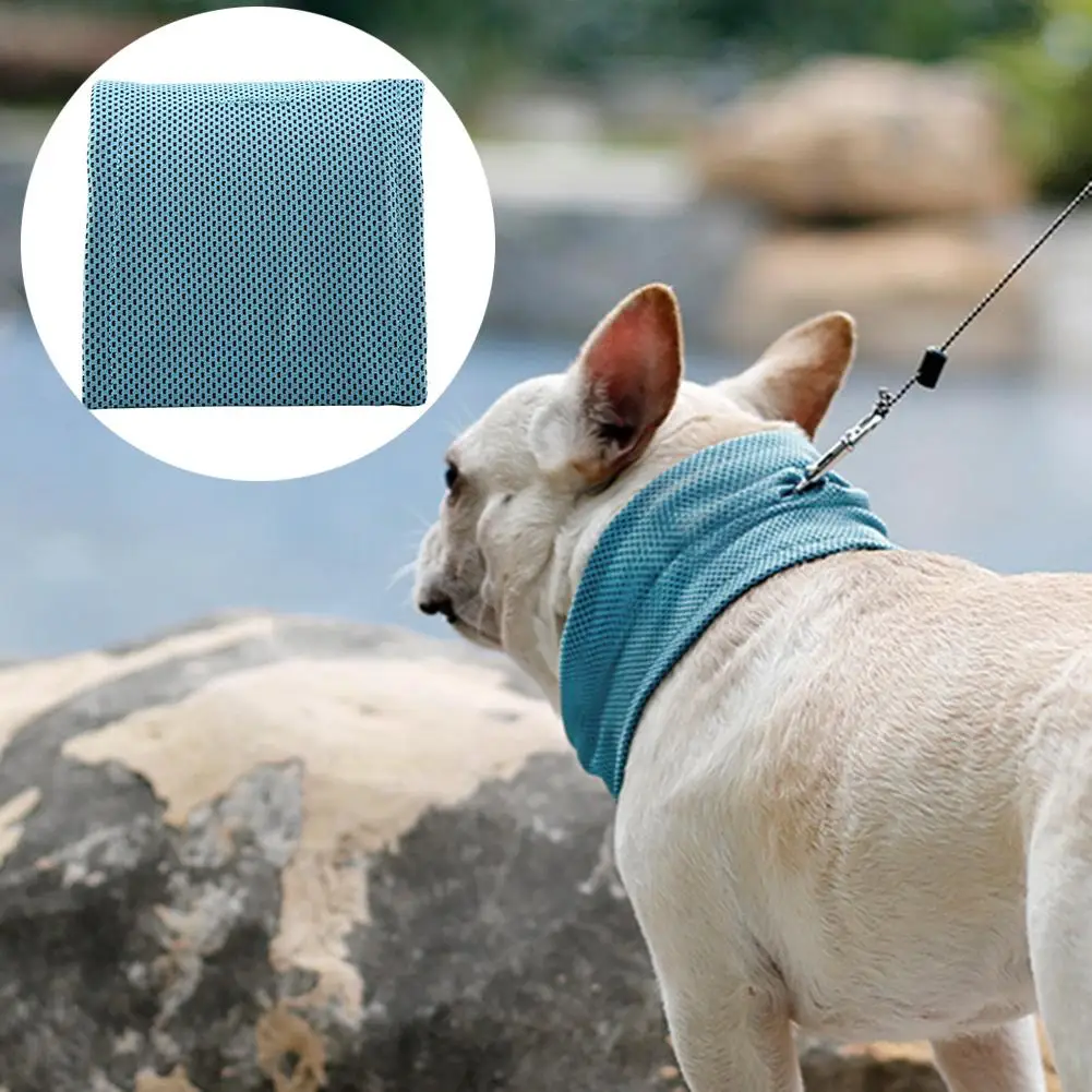 

High Summer Pet Cooling Collar Dog Cat Neck Scarf Triangular Ice Towel Prevent heatstroke Cooling Neck Pet Supplies
