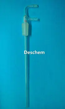 

24/40,90 Bend,Laboratory Glass Long Stem Hose Inlet Adapter With Vacuum Adapter