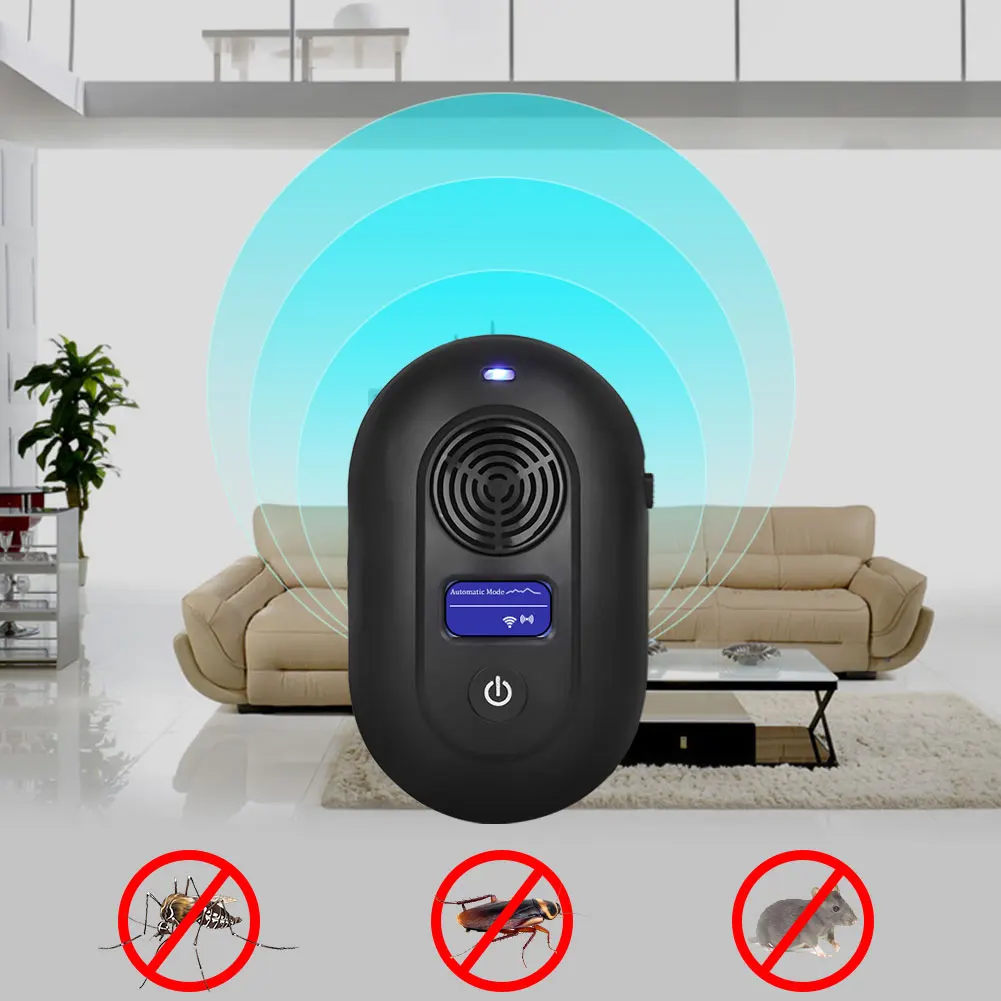 

New Led Display Ultrasonic Pest Repeller Children Mosquito Repellent Electronic Insect Repellent Mole Mouse Cockroach Repeller