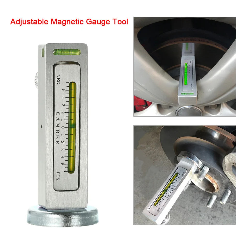

Aadjustable Magnetic Camber Castor Strut Wheel Alignment Gauge Tool for Universal Tire Repair Tools for Cars Truck SUV