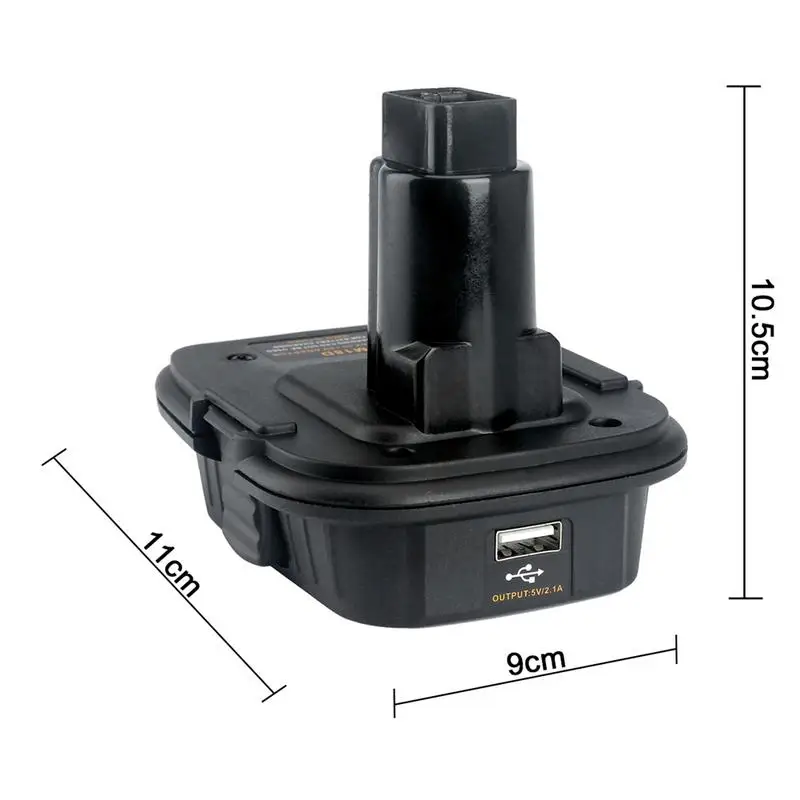 Адаптер для батареи DM18D Dewalt 18 в/20 в переходник с USB литий ионной батареей DE9096 DC9096