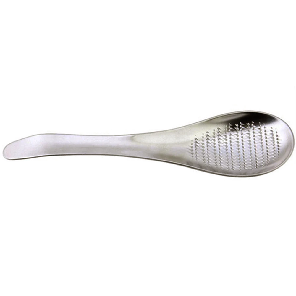 

High Quality Stainless Steel Mini Spoon Shape Nutmeg Chocolate Cheese Grater Turmeric Garlic Grater Multipurpose Kitchen Tools