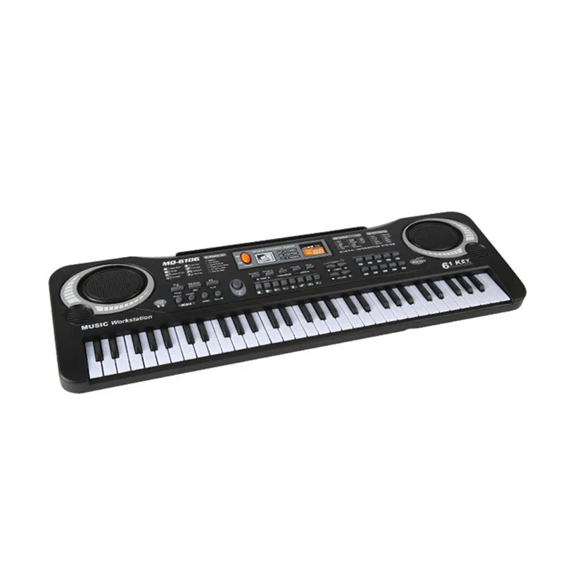 61KEY цифровой музыки Электронный музыкальный инструмент с микрофон музыкальный клавиатура Начинающий электронный орган