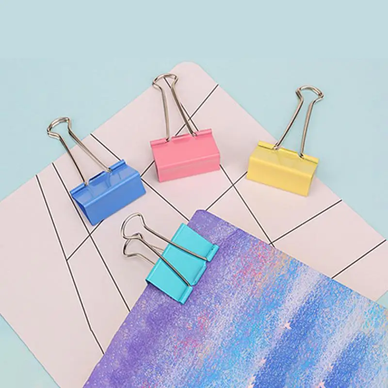 

Color Long Tail Clip Folder Swallow Tail Clip Large Medium and Small Folder 60 Cylinder Swallowtail 8556es No. 6 15MM