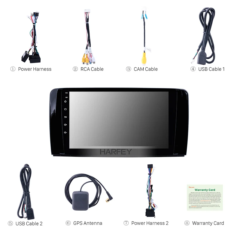 Cheap Harfey OEM Auto Radio GPS navigation system for Mercedes Benz R Class W251 R280 R300 R320 R350 R63 2006-2013 Car Multimedia 3