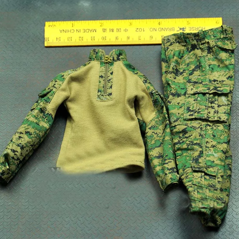 Mnotht 1/6 SS066 Цифровой Камуфляжный боевой костюм джунглей модель одежды для