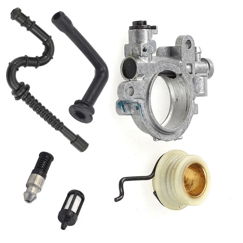 1set New Oil Pump Worm Gear Fuel Line Filter Kit Replacement Accessories Part For Stihl 029 039 MS290 MS310 MS311 MS390 Chainsaw