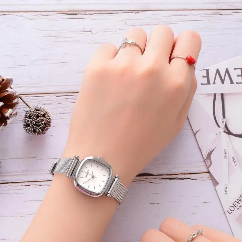 

2019 GAIETY Fashion Women Watch Simple Small Dial Mesh Strap Quartz Watches Women Stainless Steel Bracelet watch Reloj de dama