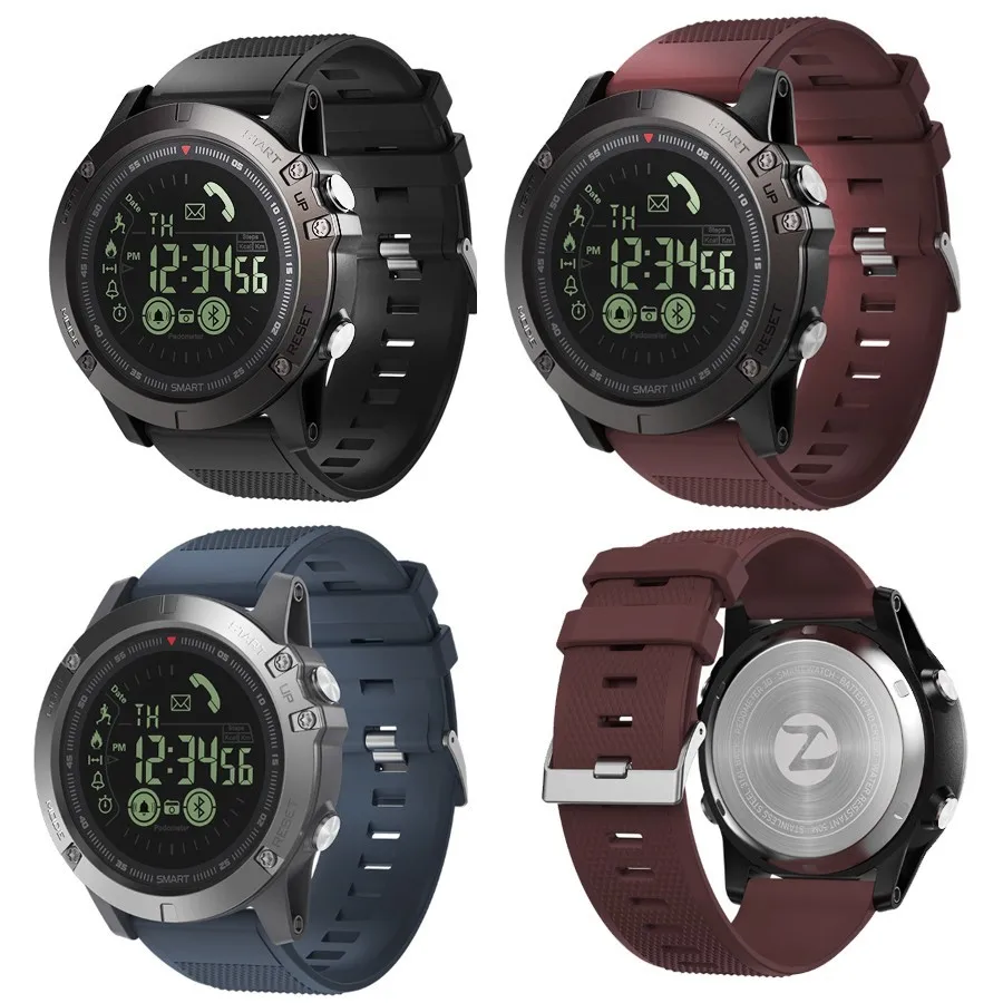 M-juniu New Zeblaze VIBE 3 HR Smartwatch IP67 Waterproof Wearable Device Heart Rate Monitor IPS Color Display Sport Smart Watch