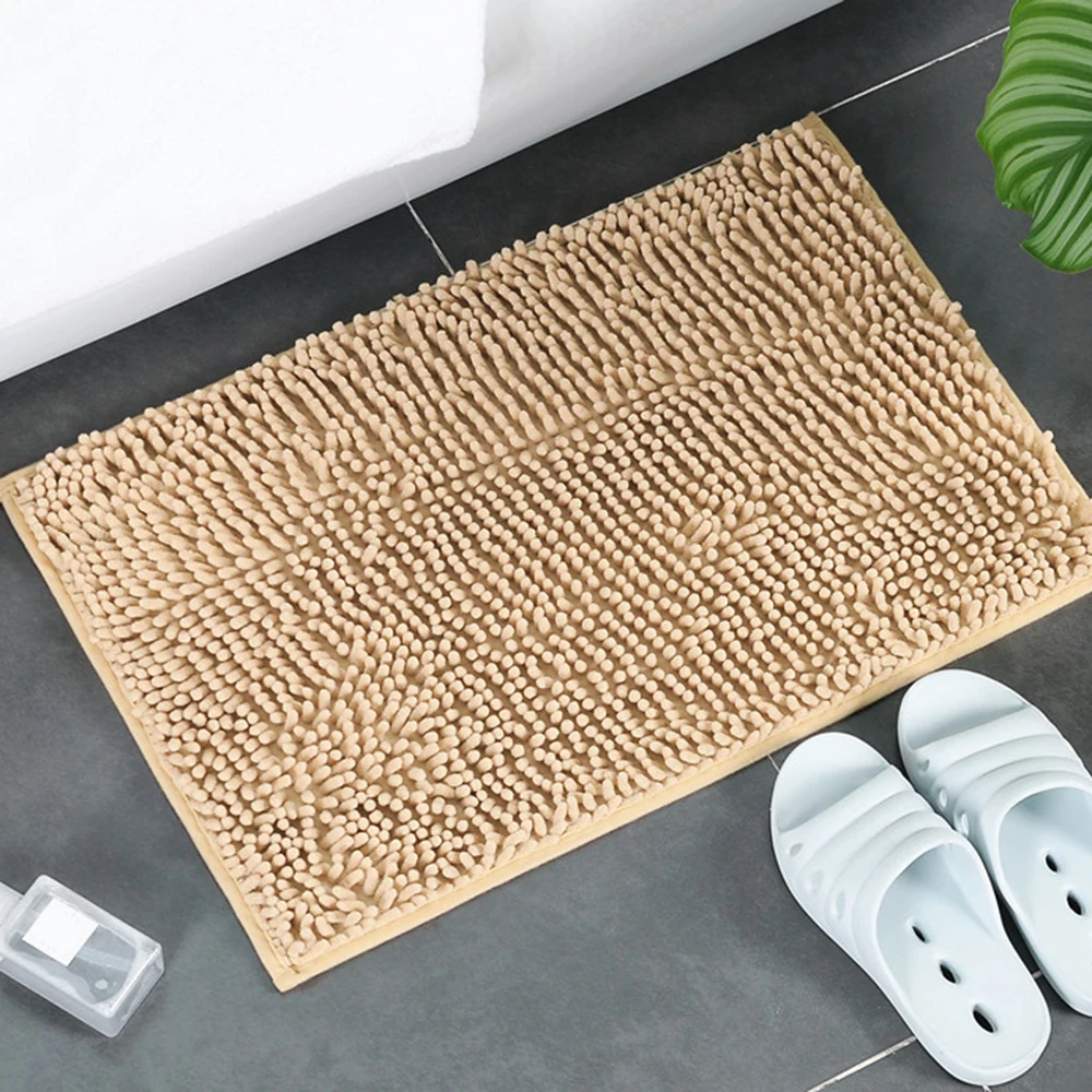 Противоскользящие коврики из микрофибры, коврики для ванной из синели, мягкий коврик для дома, моющийся коврик для кухни, двери, ванной комнаты