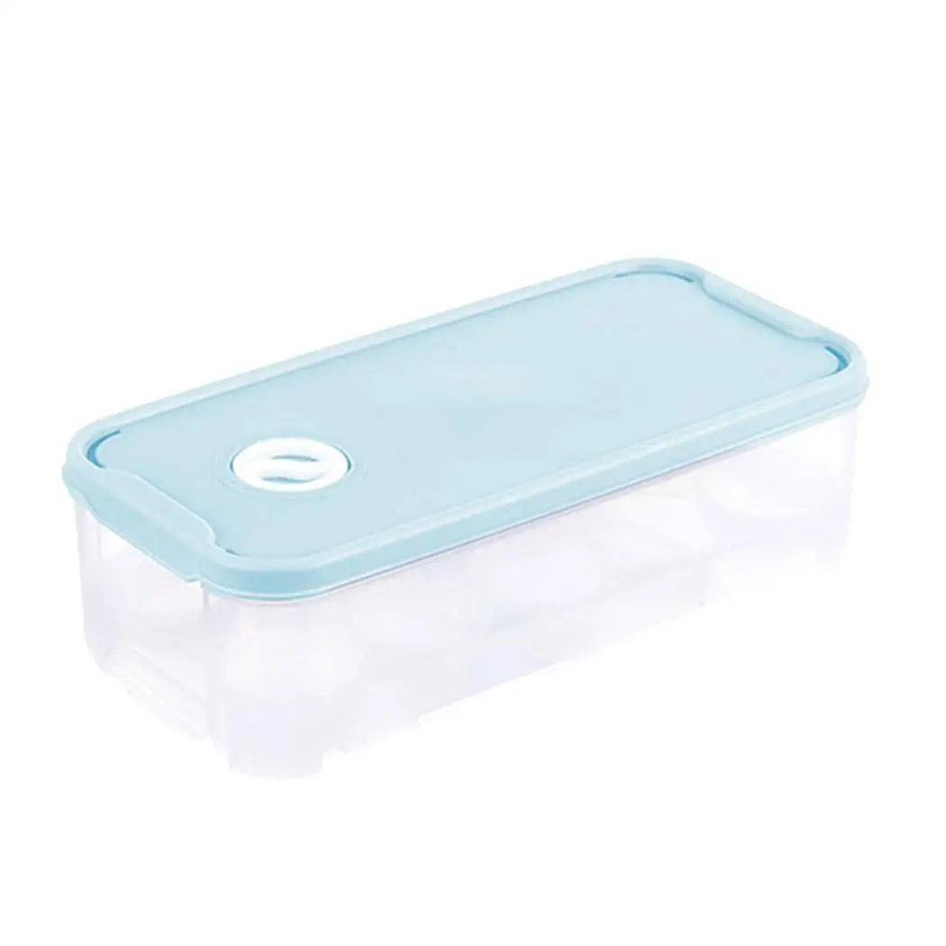 

Single/Double Layer Eggs Box Container Refrigerator Layer, Storage Light Green, Light Blue, Gray Box