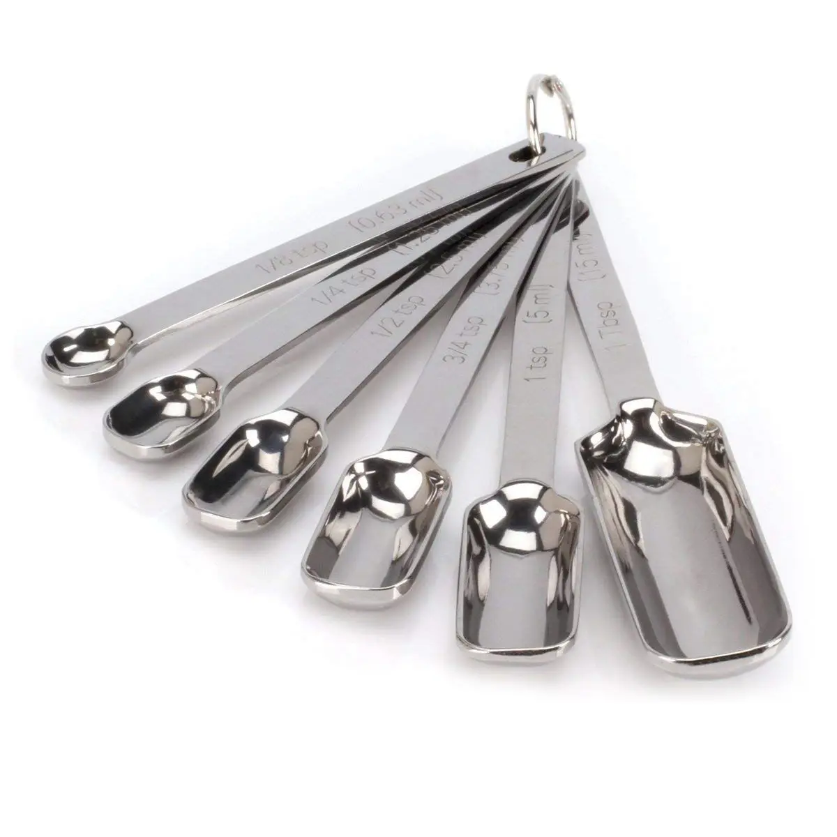 Hot Sale 2LB Depot Premium Stainless Steel Measuring Spoons Set of 6