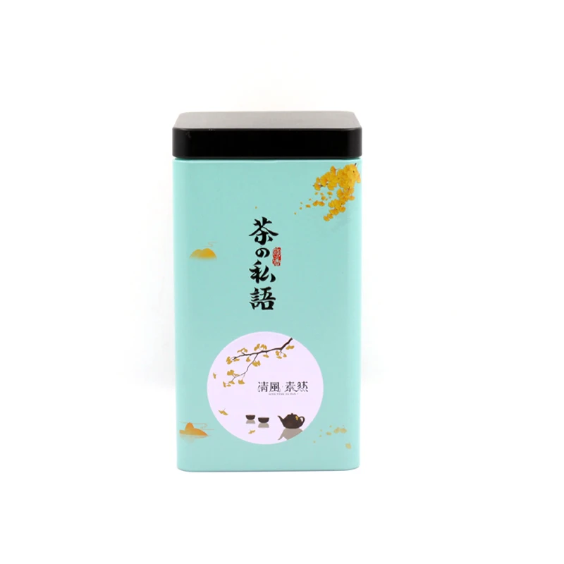 

Xin Jia Yi Packaging Metal Box Custom Embossed Tin Square Boxes Wedding Clear Japan Style Tea Decorative Boxes Wholesale
