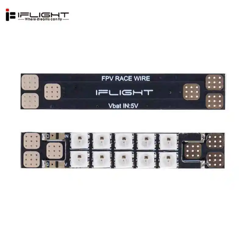 

4 PCS IFlight 5V PDB LED Strip 10Bit WS2812B RGB3535 Light Colorful Setting for Flight Controller RC Drone FPV Racing Parts