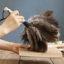 Mini Dust Duster страусиное перо мягкая нежная удобная сенсорная натуральная щетка с перьями бытовые инструменты для уборки