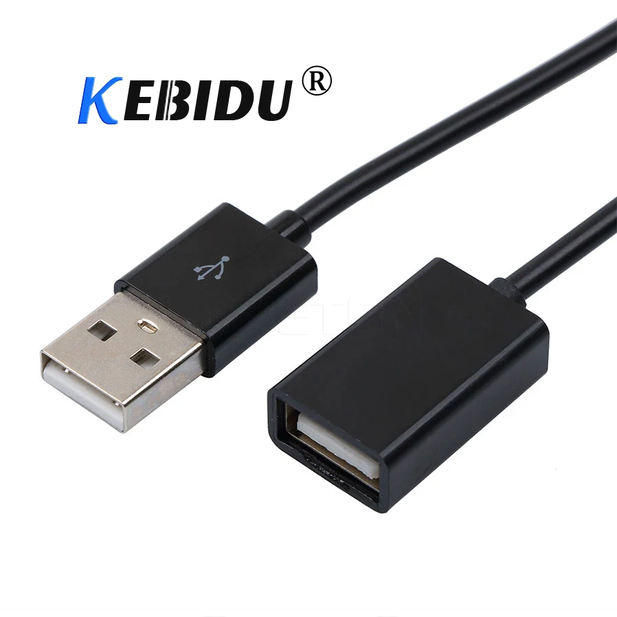 Удлинитель данных KEBIDU для смартфона Samsung Xiaomi Huawei 0 5 м 1 3 фута USB 2 удлинитель