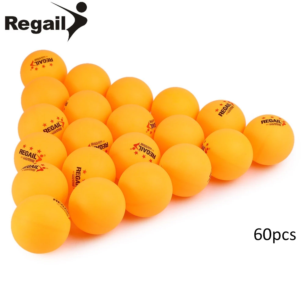 

15% REGAIL 60 Counts 3-star Practice Table Tennis Ping Pong Ball for Advanced Training