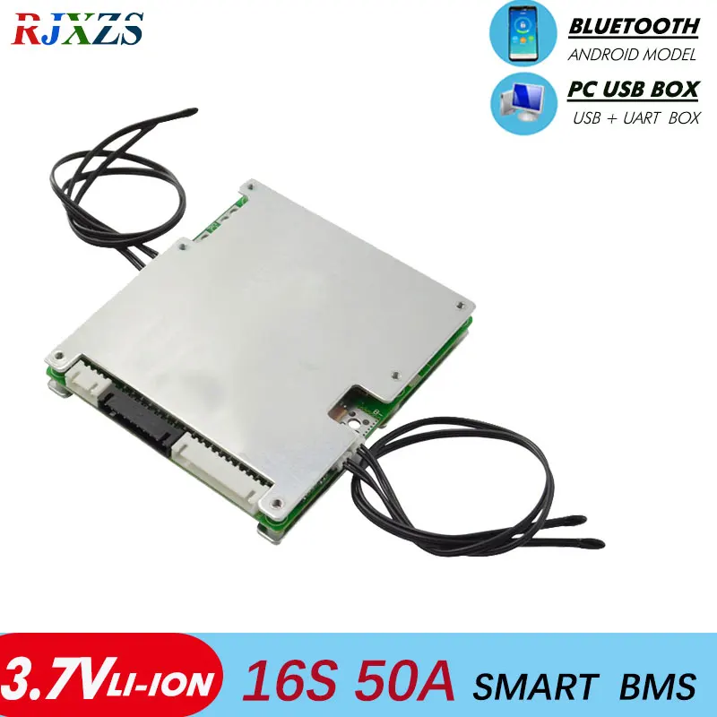 Смарт bms 16 S 50A литий ионный смарт pcm с android Bluetooth app UART rs232 wi программное обеспечение