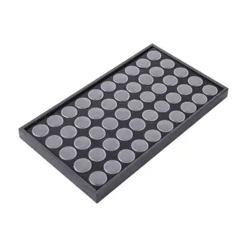 

50slots Empty Nail Manicure Storage Box Case Nail Art Tips Jewelry Powder Rhinestones Gems Sticks Container Nail Holder Tools