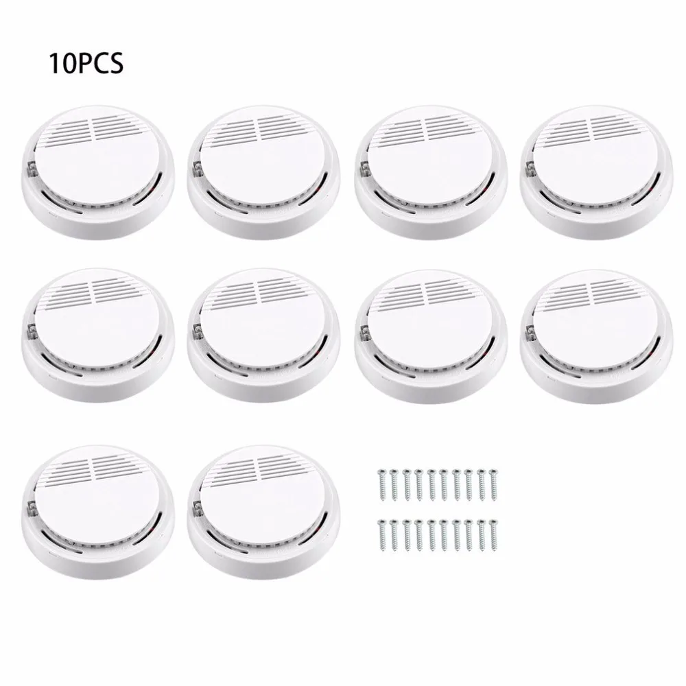 

10pcs Sensor Sensitive Photoelectric Independent Alarm Smoke Sensor