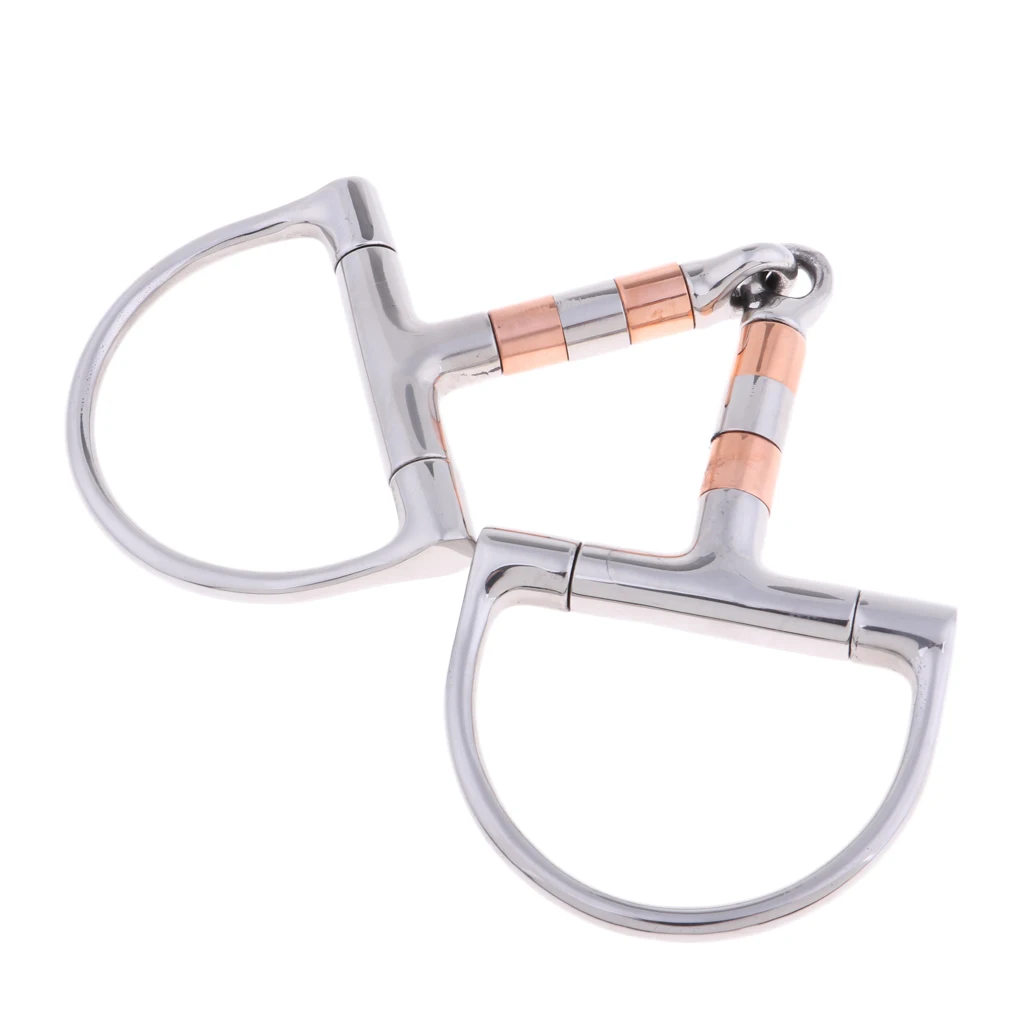Draft Horse D-ring Snaffle Equestrian Equipment Horse Riding Gear 5'' Stainless Steel