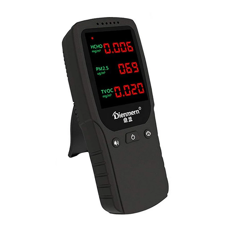 

Dienmern Air Quality Monitor, Accurate Testing Pm2.5 Hcho Detector Gas Analyzer Formaldehyd Hcho Tvoc Detector